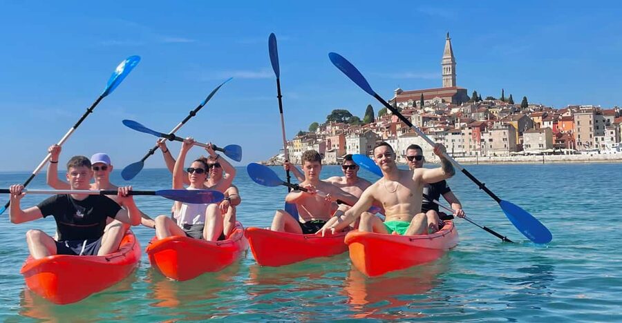 Rovinj: BUBA-KAYAK TOURS, snorkeling, cliff jupming&drinks - Rovinj Old Town by Water, Plus the Quick-Story History Moment