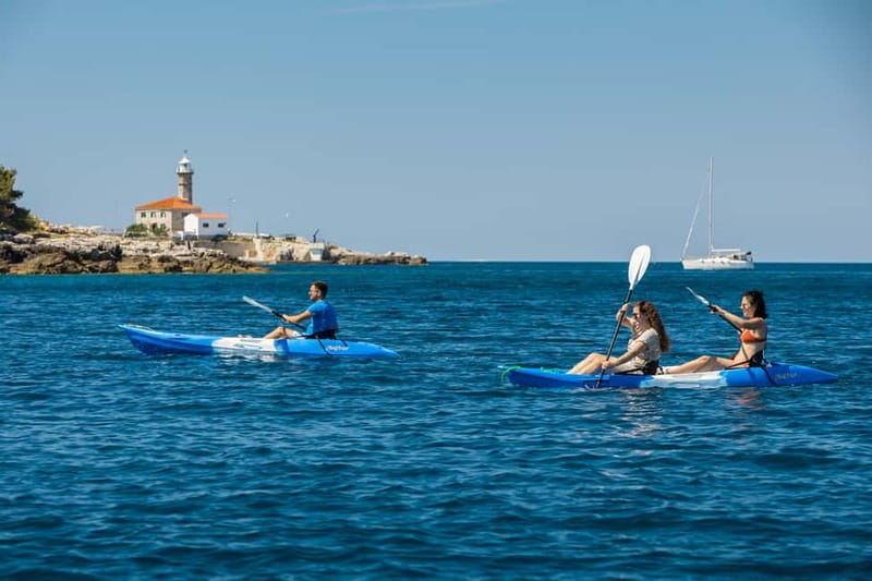 Rovinj Islands: 4-Hour Guided Kayak Tour with drinks - Key things that make this kayak trip work