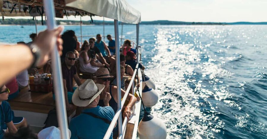 Rovinj: Sunset Cruise with Swim Stop, Drinks, and Fruits - The swim stop: your 30 minutes of sea time (and boat jumping)