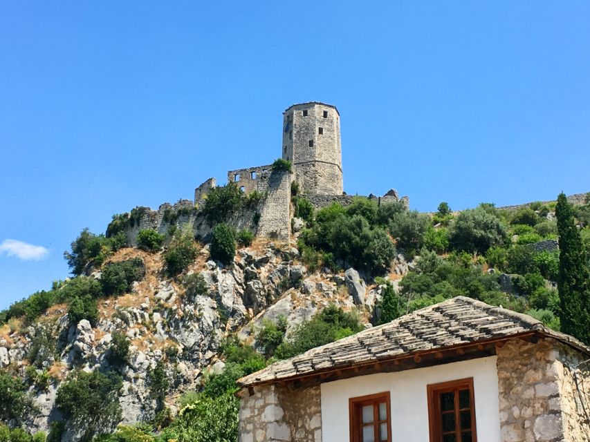 Sarajevo: One-Way Tour to Dubrovnik via Mostar - Počitelj’s Fort Views: Ottoman Stone, Hilltop Drama