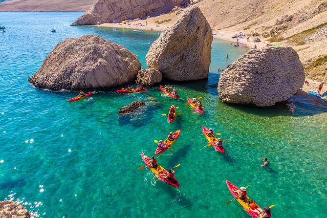 Sea Kayaking - Pag Bay - Ručica Beach and the Lunar Coastline of Pag Bay