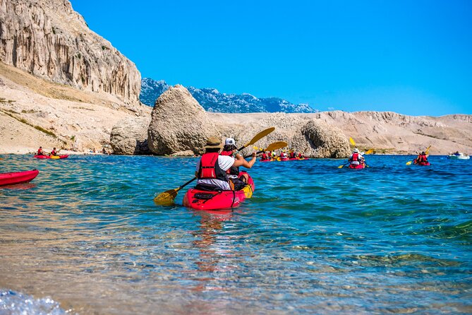 Sea Kayaking - Pag Bay - Beriknica Beach Finale: Natural Rock Formations Close the Loop