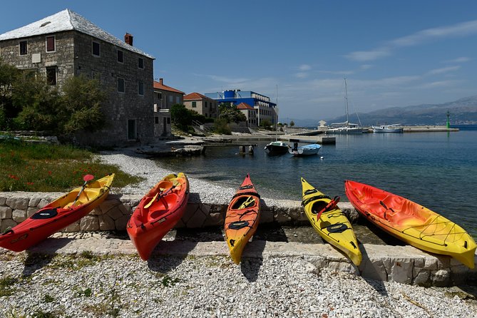 Sea kayaking Postira - Lovrečina (St.Lovre, archaeological site) - Lovrečina Bay: Sandy Shore, Water Time, and the Walk to Culture