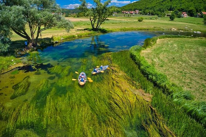 See through kayaks on Gacka river - Gacka River makes “easy paddling” feel real