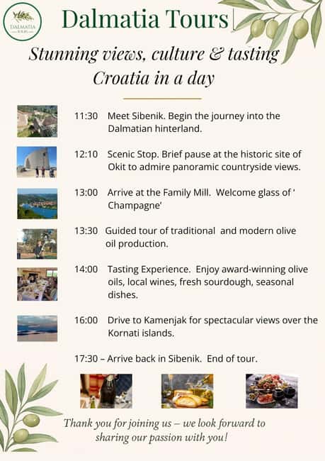 Šibenik: Croatia in a Day, Vistas, History, Olive Oil, Wine - A Šibenik day trip that mixes big views with real food culture