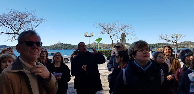 Šibenik: Medieval Night Walking Tour - St. Lawrence Monastery Area and the Old Town Cave