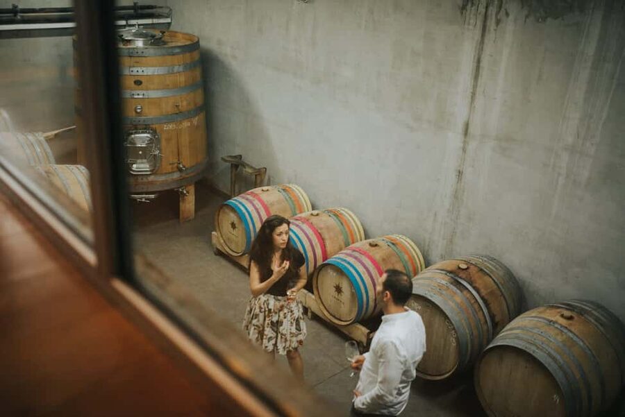 Šišan: Wine Tasting: Organic Wines of Southern Istria - The Barrels and the Barrel Cellar View: Small Detail, Real Benefit