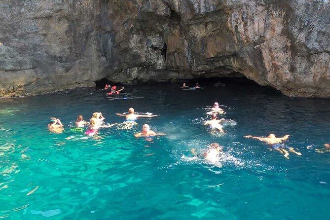 Speedboat tour to Blue Cave and Blue Lagoon - Blue Cave snorkeling: glowing light, quick gear setup, and colored cave pockets