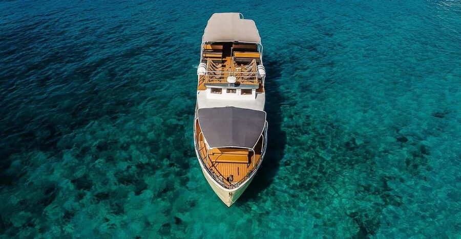 Split: Blue Lagoon and 3 Island Cruise with Food and Drinks - Šolta Island and the Nečujam Shipwreck: The Most Memorable Swim Stop