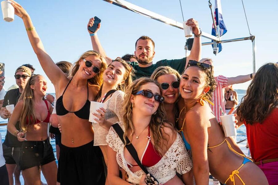 Split: Blue Lagoon Boat Party, Djs, Swim, Shots & AfterParty - The 80-minute sightseeing cruise: more than just getting there
