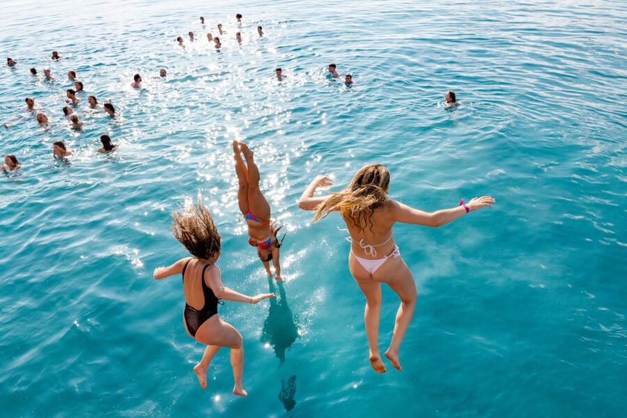 Split: Blue Lagoon Boat Party with DJs, Shots & After Party - The Blue Lagoon Swim Stop: Worth Building the Day Around