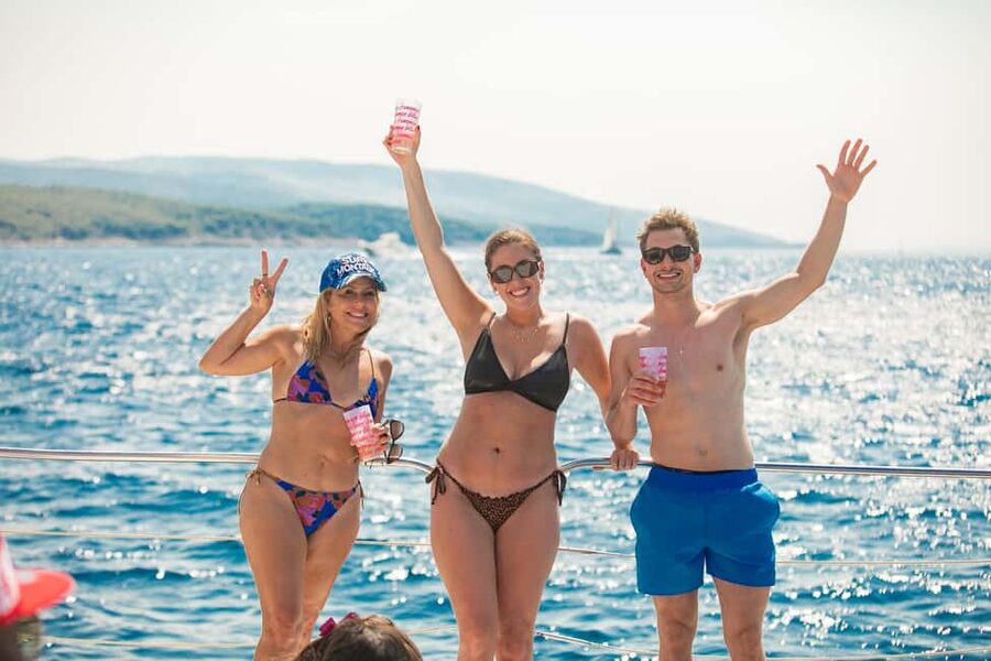 Split: Blue Lagoon & Trogir Boat Tour with Lunch and Drinks - Onboard vibe, music, and the comfort details that matter