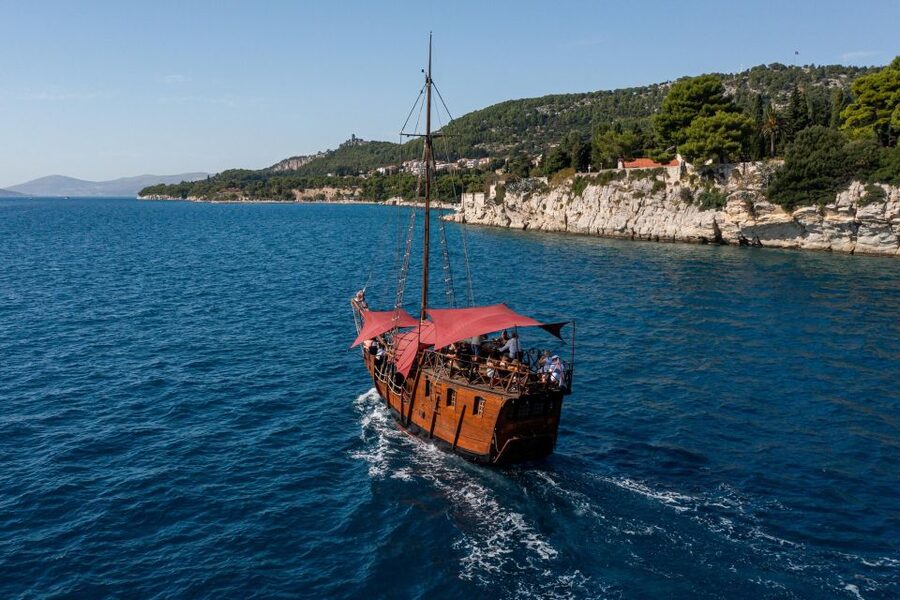 Split: Cruise on Columbo's Pirate Ship "Santa Maria" - Price and value: $32 for sea views plus drinks and snorkeling gear