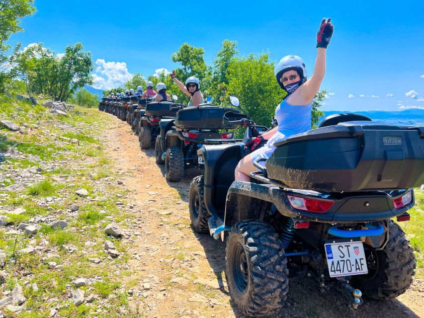 Split: Dalmatian Quad Tour with River Swimming & Picnic - Riding mix: rocky start, then smoother cruising