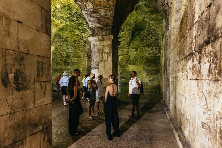 Split: Diocletian Palace & Old Town Guided Walking Tour - Meeting on Split’s waterfront: Apodos Travel Agency and the red bus cue