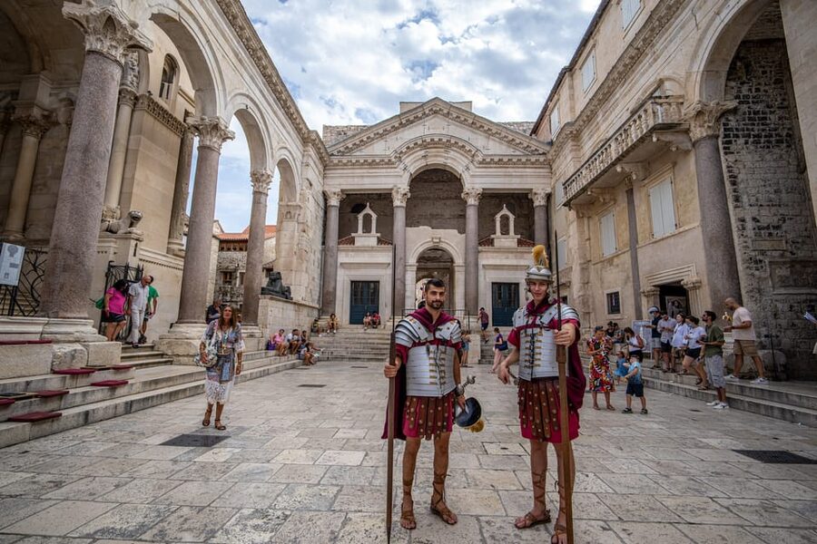 Split: Diocletian's Palace Private walking tour - North Gate, Porta Aurea, and St. Martin in an Old Guard Corridor