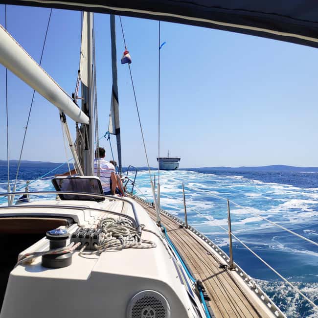 Split: Half Day Sailing Tour with Swim Stop, Snacks and Wine - The Swim Stop in a Secluded Cove, Snorkeling Gear Included