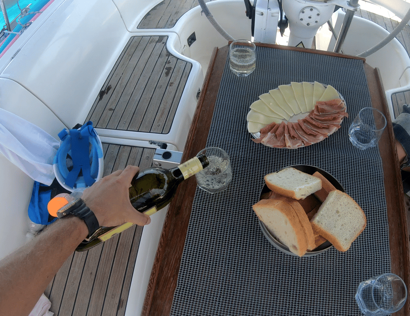 Split: Half Day Sailing Tour with Swim Stop, Snacks and Wine - Snacks, Local Wine, and Small Comforts on Board