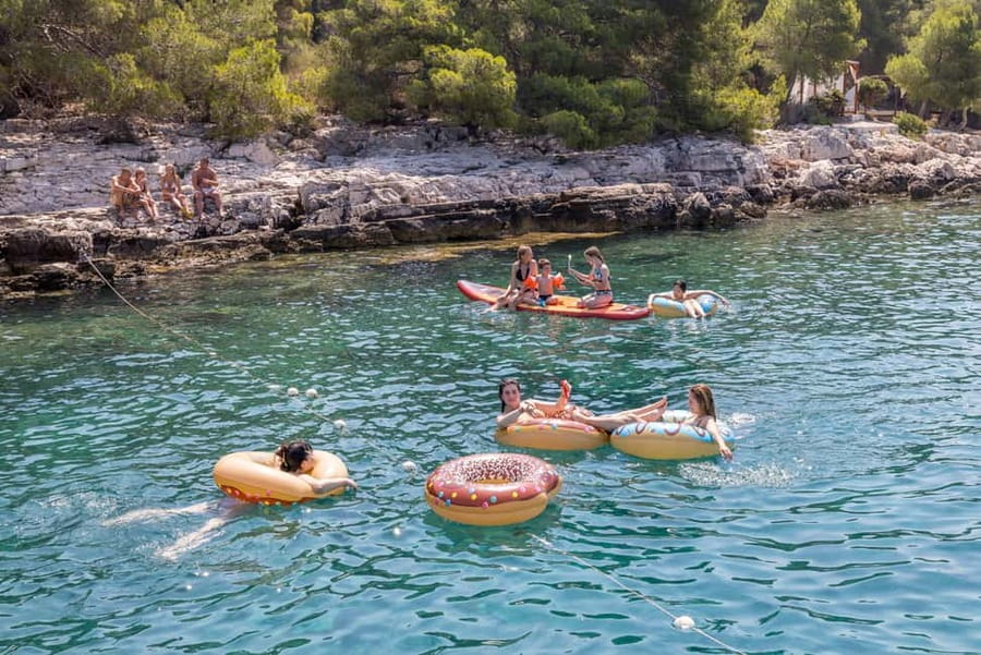 Split: Hvar, Brač, and Pakleni Cruise with Lunch and Drinks - Brac Island Bay: A Swim Stop With Mixed Opinions, Still a Nice Sea Break