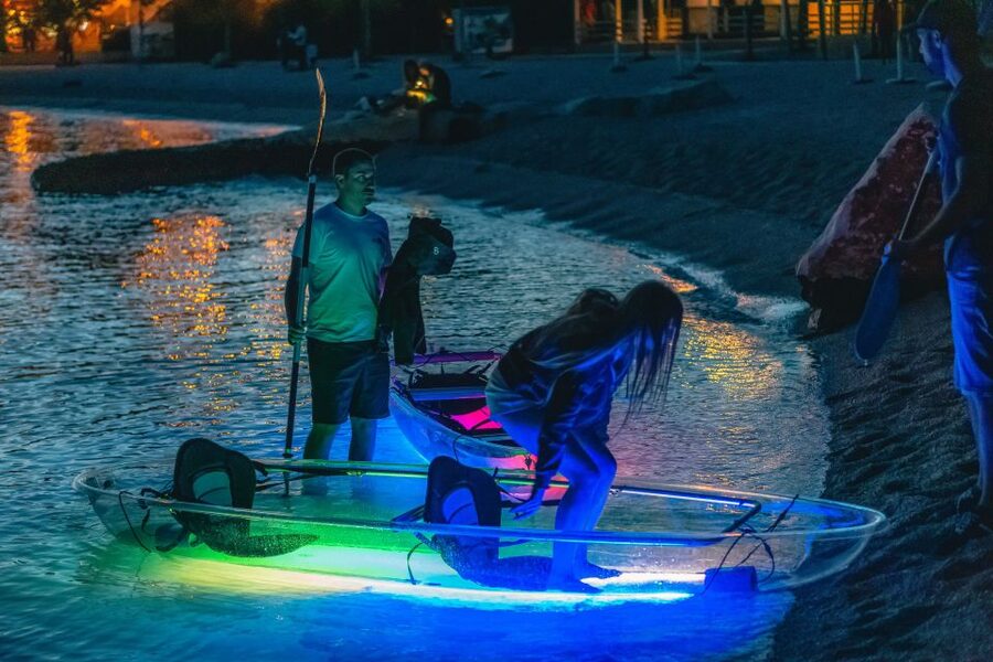 Split: Illuminated Evening Guided Kayaking Tour - Finding the meeting point and getting on the van