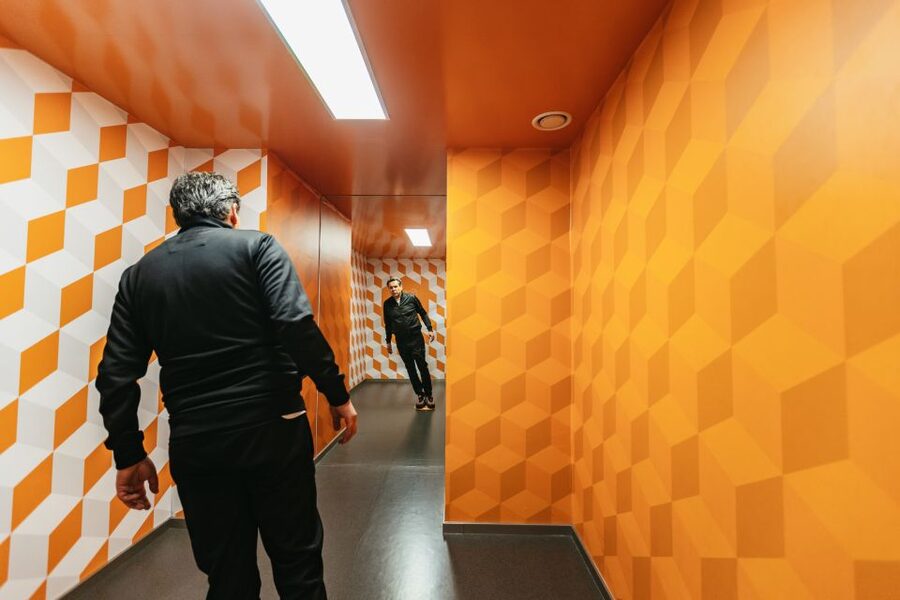 Split: Museum of Illusions Entrance Ticket - Mirror maze, head-on-a-tray, and ceiling moments