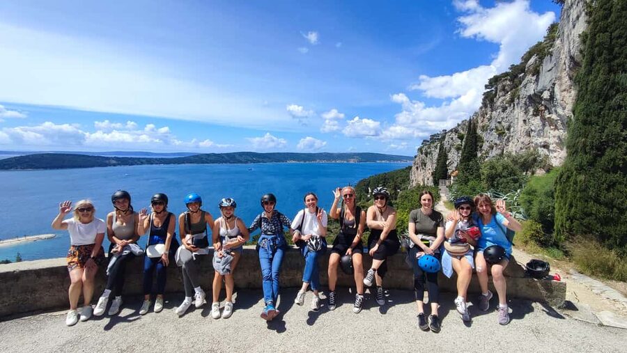 Split: Old Town and Marjan Park Bike Tour - Matejuška viewpoints and that palace perspective
