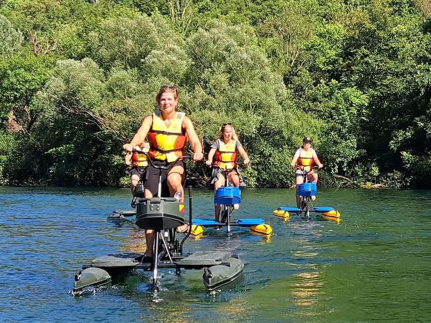 Split/Omiš: Cetina River Water Bike Safari - The water bikes: easy to ride, stable on the river