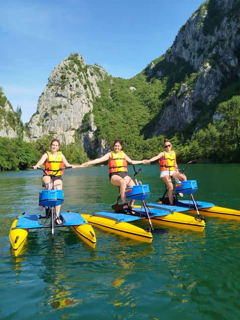 Split/Omiš: Cetina River Water Bike Safari - Meeting at the property 5 km from Omiš, then riding 8 km out and back