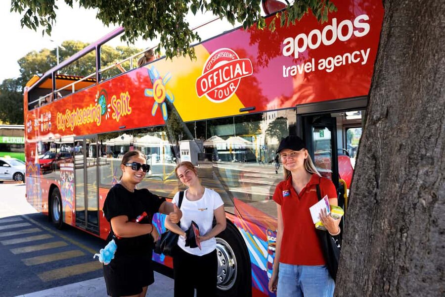 Split: Red Line Panoramic Tour with Sightseeing Bus - Open-Top Red Bus Orientation: Fast Split, Big Views