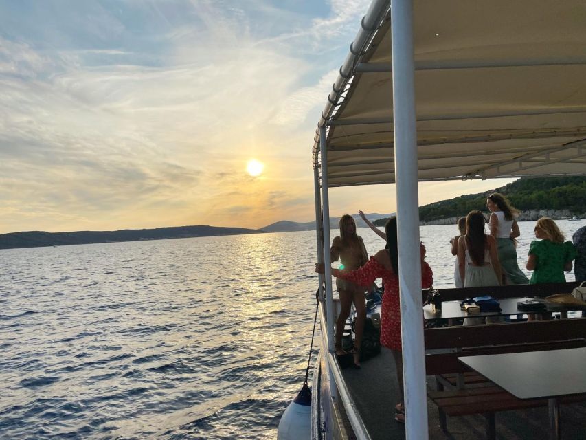 Split: Riviera Sunset Cruise & Swim with Summer Vibes - Marjan Forest Park From Deck Level: The First Big View