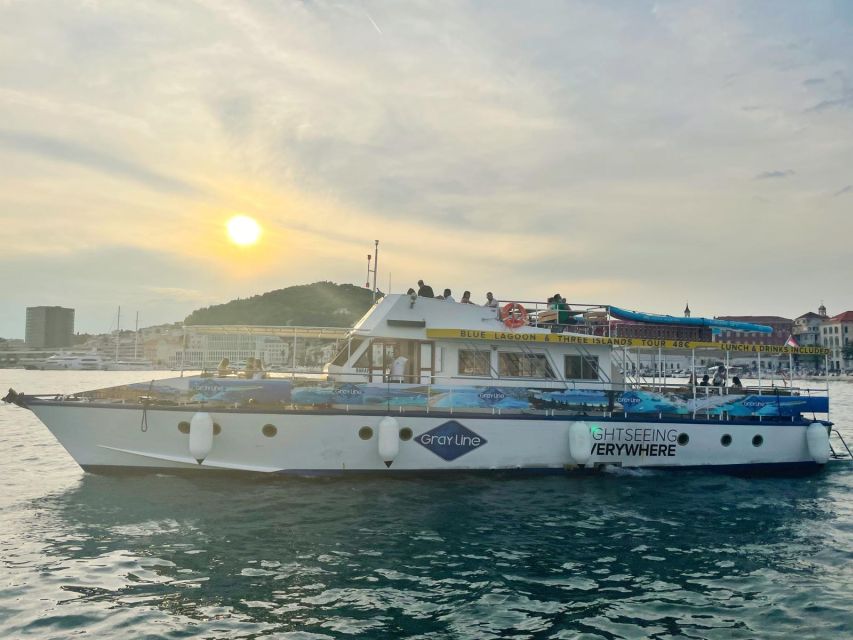 Split: Riviera Sunset Cruise & Swim with Summer Vibes - Champagne, Music, and a Swim Break When the Sea Allows