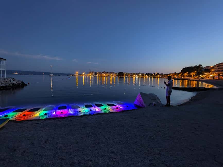 Split: Transparent SUP night Glow tour - Where the Tour Starts: Campsite Timing and the Easy Van Ride