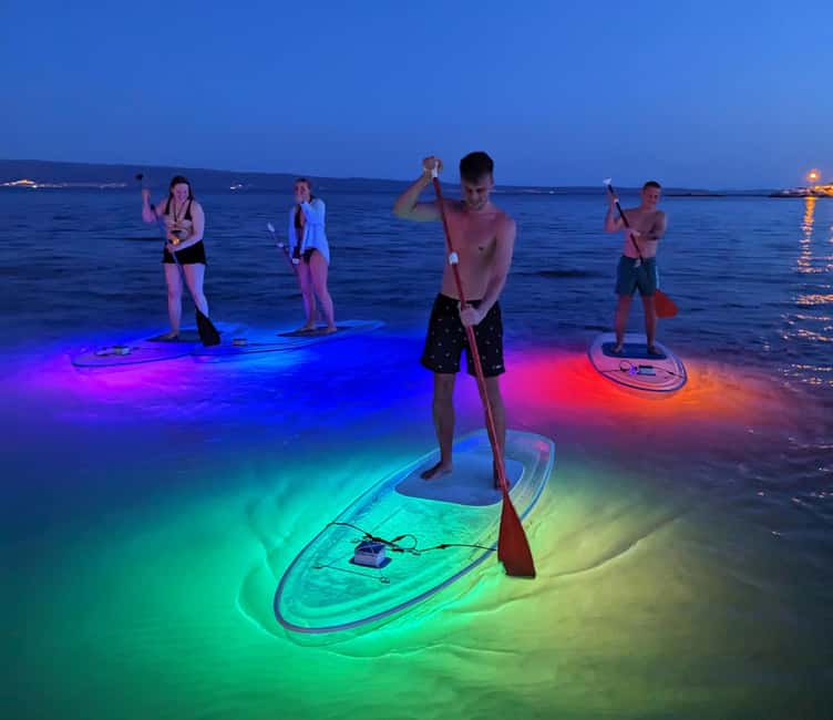Split: Transparent SUP night Glow tour - Switching to the River: That Glow-Under-You Effect