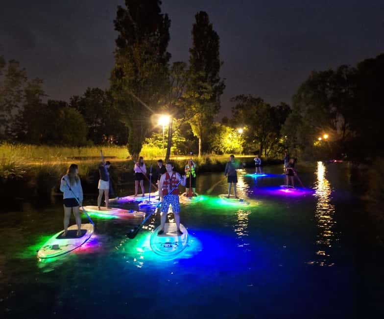 Split: Transparent SUP night Glow tour - Stobreč Shoreline Views: White Rocks, Traditions, and Night Lighting