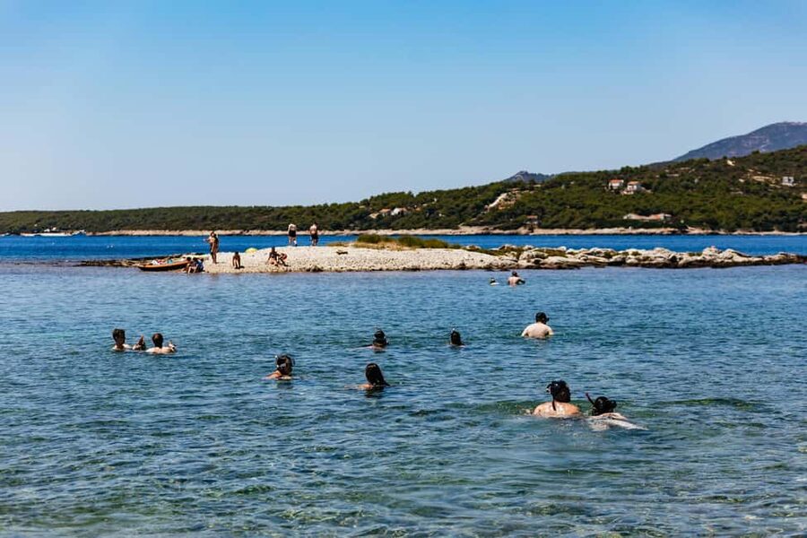 Split/Trogir: Blue Cave, Mamma Mia, Hvar and 5 Island Tour - Biševo Blue Cave: the glow, the entry ticket, and the weather reality