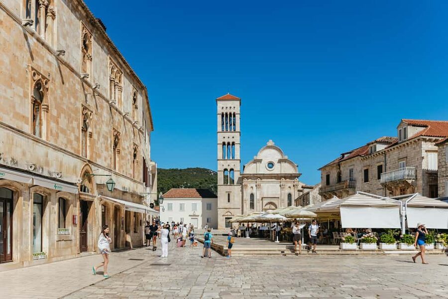Split/Trogir: Blue Cave, Mamma Mia, Hvar and 5 Island Tour - Hvar and the Pakleni Islands: town time plus fortress views