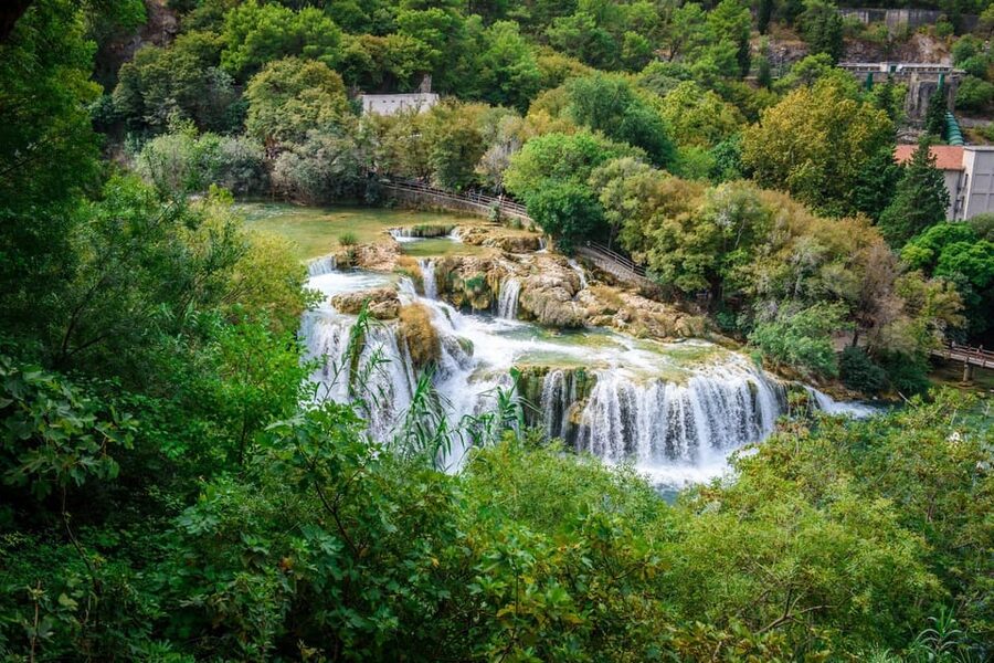 Split/Trogir: Krka National Park Day Trip & Boat to Skradin - River boat to Skradin: calm canyon time before the beach break