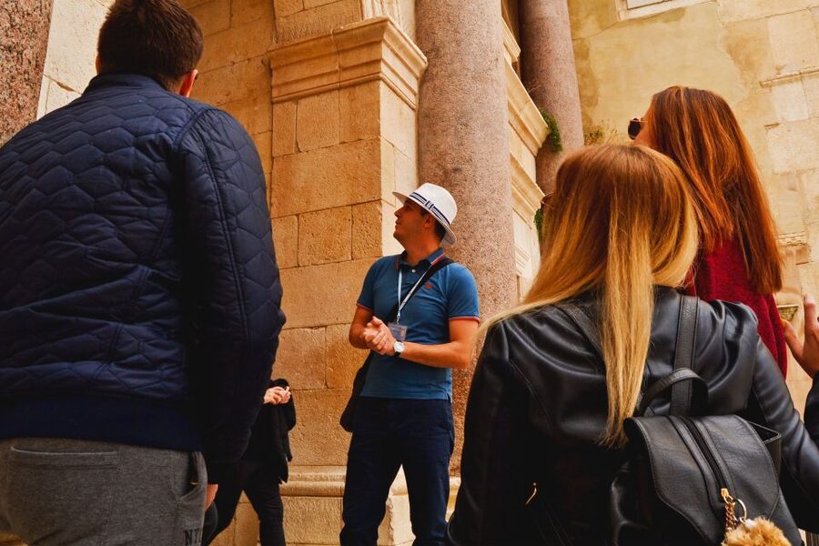 Split: Walking tour of Split with a 'Magister' of History - The Peristyle square: the palace’s public heart