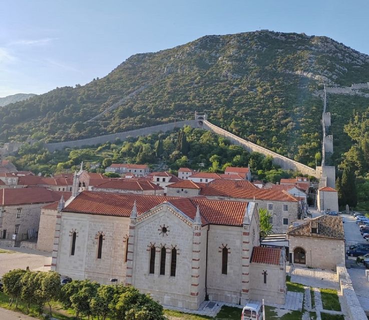 Ston private walking tour with the walls and saltworks visit - Climbing the 14th-century walls for the payoff views