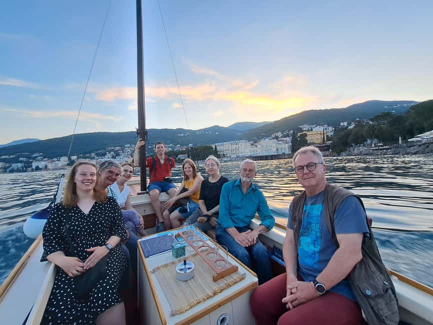 Sunset or Swim Ride Opatija on Madonnina Boat Tour - Your wine and the local-winery touch