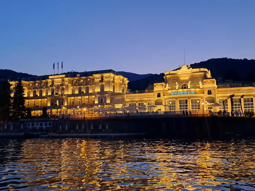 Sunset or Swim Ride Opatija on Madonnina Boat Tour - Volosko stops and guided sightseeing, without the chaos