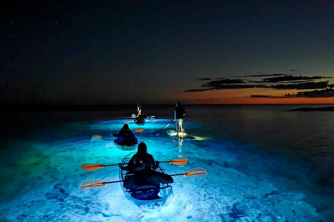Transparent Kayak Night Glow Experience from Pula - Transparent LED kayaks are the whole story in Pula