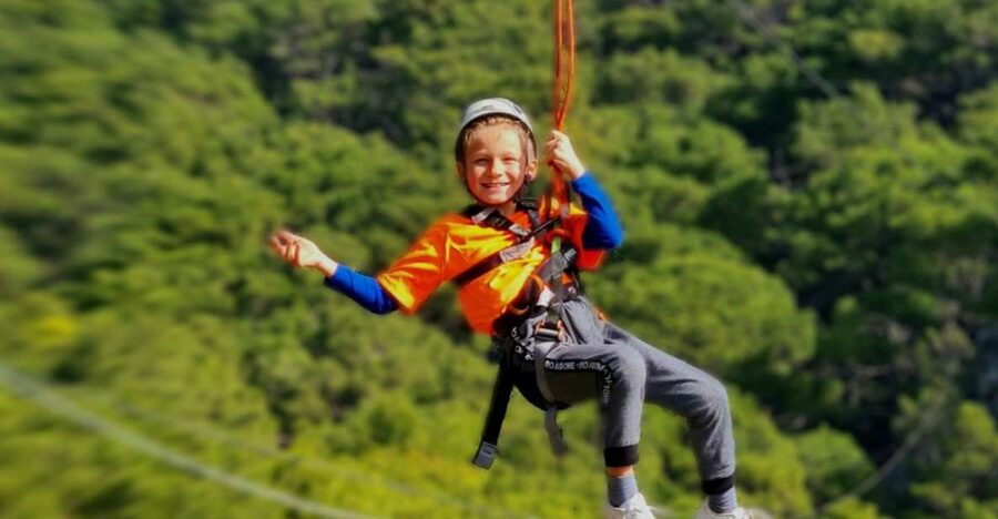 Tučepi: Zip Line Experience - The 1,000-Meter Ride: Six Steel Cables and Your Chance to Adjust