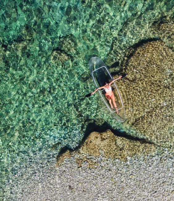 Verudela: Clear Kayak Rentals - The transparent kayak setup that makes the view work
