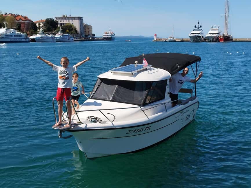Zadar: 3 Islands Cozy Boat Trip with Snorkeling & Drinks - Ugljan landing time: castles, beaches, and real island breaks