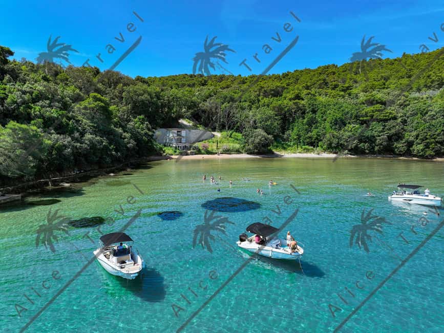 Zadar: 3-Stop Blue Lagoon & Snorkeling Cruise with Drinks - Stop 2: Ugljan island village time, sea air, and casual seafood options