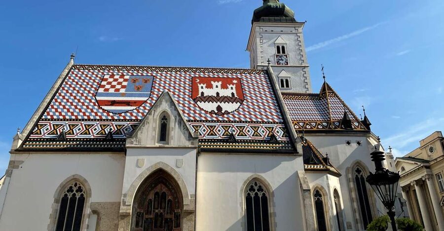 Zagreb: City & History Walking Tour & WW2 Tunnels - Lotrščak Tower, St Mark’s Square, and the postcard rooflines