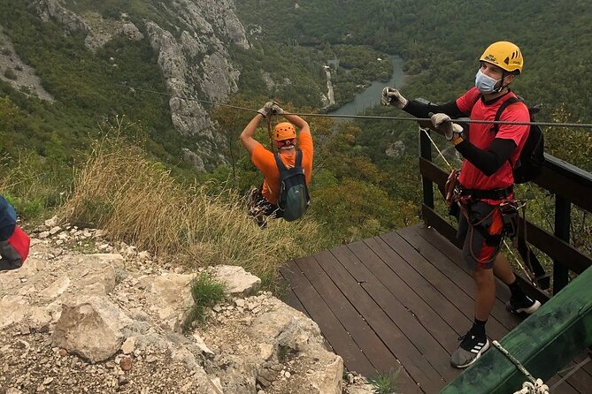 Zipline Croatia: Cetina Canyon Zipline Adventure from Omis - The Walks, Climbing, and Ladders You Should Plan For